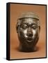 Benin Bronze Head, Pre 1550-null-Framed Stretched Canvas