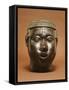 Benin Bronze Head, Pre 1550-null-Framed Stretched Canvas