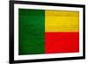 Benin Flag Design with Wood Patterning - Flags of the World Series-Philippe Hugonnard-Framed Art Print