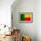 Benin Flag Design with Wood Patterning - Flags of the World Series-Philippe Hugonnard-Framed Art Print displayed on a wall