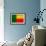 Benin Flag Design with Wood Patterning - Flags of the World Series-Philippe Hugonnard-Framed Art Print displayed on a wall