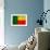 Benin Flag Design with Wood Patterning - Flags of the World Series-Philippe Hugonnard-Framed Art Print displayed on a wall