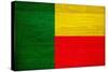 Benin Flag Design with Wood Patterning - Flags of the World Series-Philippe Hugonnard-Stretched Canvas