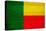 Benin Flag Design with Wood Patterning - Flags of the World Series-Philippe Hugonnard-Stretched Canvas