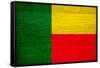 Benin Flag Design with Wood Patterning - Flags of the World Series-Philippe Hugonnard-Framed Stretched Canvas