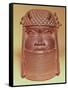 Benin Mask (Brass)-null-Framed Stretched Canvas