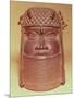 Benin Mask (Brass)-null-Mounted Giclee Print