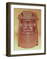 Benin Mask (Brass)-null-Framed Giclee Print