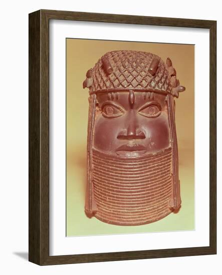 Benin Mask (Brass)-null-Framed Giclee Print