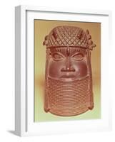 Benin Mask (Brass)-null-Framed Giclee Print