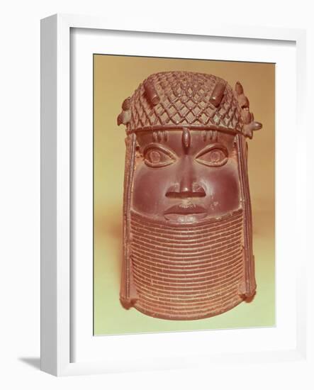 Benin Mask (Brass)-null-Framed Giclee Print