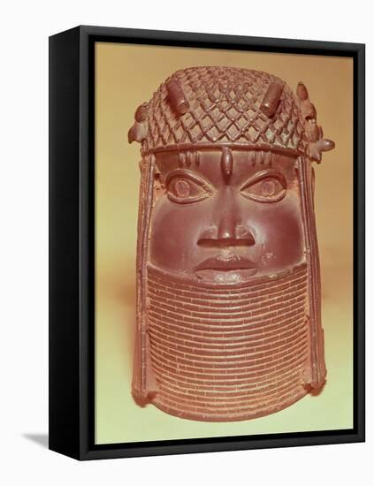 Benin Mask (Brass)-null-Framed Stretched Canvas