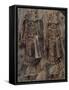 Benin Plaque with Two Warriors, Nigeria, 16th-17th Century-null-Framed Stretched Canvas