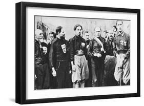 Benito Mussolini (1883-194) Italian Fascist Dictator, 1922-null-Framed Giclee Print