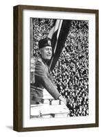 Benito Mussolini (1883-194), Italian Fascist Dictator-null-Framed Giclee Print
