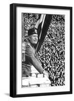Benito Mussolini (1883-194), Italian Fascist Dictator-null-Framed Giclee Print