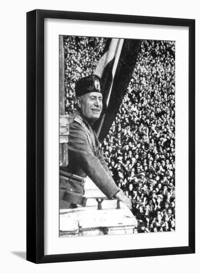 Benito Mussolini (1883-194), Italian Fascist Dictator-null-Framed Giclee Print