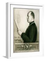 Benito Mussolini, 1925-null-Framed Giclee Print