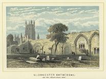 Hereford Cathedral, South West View with Cloisters-Benjamin Baud-Framed Giclee Print