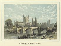 Hereford Cathedral, View from the River-Benjamin Baud-Giclee Print