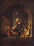 Still Life of a Hanging Bird, a Jar and a Cabbage-Benjamin Blake-Giclee Print