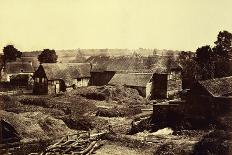 Timbered and Thatched Farm Building with Cart-Benjamin Brecknell Turner-Framed Photographic Print