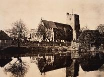 Timbered and Thatched Farm Building with Cart-Benjamin Brecknell Turner-Mounted Photographic Print