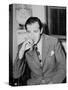 Benjamin 'Bugsy' Siegel (B/W Photo)-American Photographer-Stretched Canvas