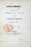 Title Page of 1824 Edition of Adolphe, Novel-Benjamin Constant-Giclee Print