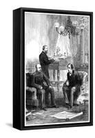 Benjamin Disraeli (1804-188) Meeting with Otto Von Bismarck (1815-189), Berlin, 1878-null-Framed Stretched Canvas