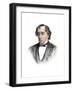 Benjamin Disraeli, 19th Century English Statesman and Literary Figure-null-Framed Giclee Print