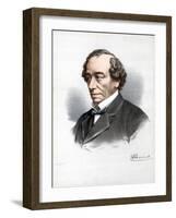 Benjamin Disraeli, 1st Earl of Beaconsfield, British Conservative Statesman, C1890-Petter & Galpin Cassell-Framed Giclee Print