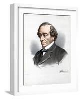 Benjamin Disraeli, 1st Earl of Beaconsfield, British Conservative Statesman, C1890-Petter & Galpin Cassell-Framed Giclee Print