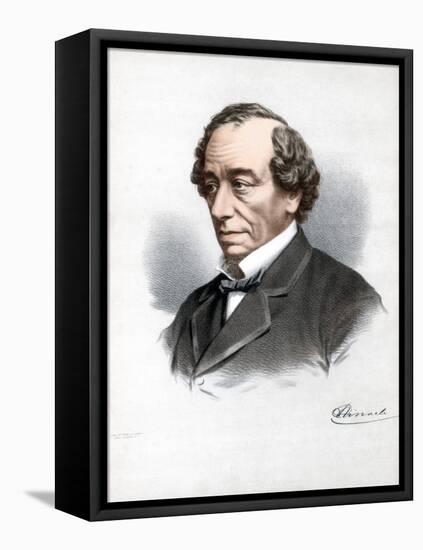Benjamin Disraeli, 1st Earl of Beaconsfield, British Conservative Statesman, C1890-Petter & Galpin Cassell-Framed Stretched Canvas