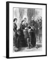 Benjamin Disraeli Being Ordained by Queen of England-null-Framed Giclee Print