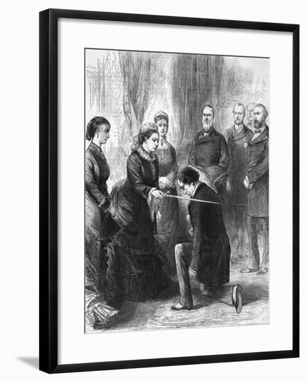 Benjamin Disraeli Being Ordained by Queen of England-null-Framed Giclee Print