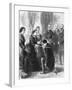 Benjamin Disraeli Being Ordained by Queen of England-null-Framed Giclee Print