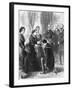 Benjamin Disraeli Being Ordained by Queen of England-null-Framed Giclee Print