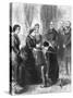 Benjamin Disraeli Being Ordained by Queen of England-null-Stretched Canvas