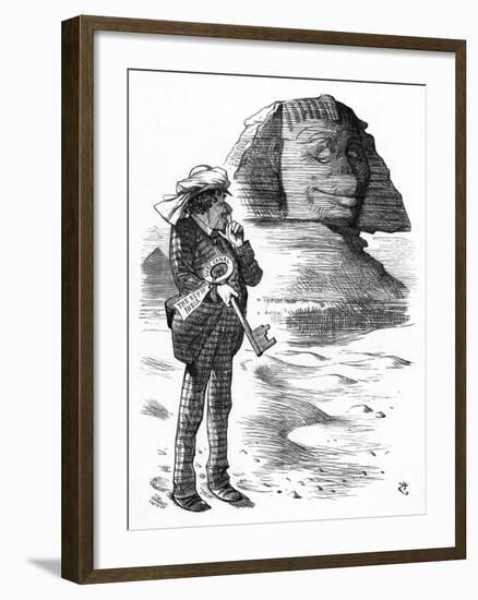 Benjamin Disraeli Buys Suez Canal Shares-John Tenniel-Framed Art Print