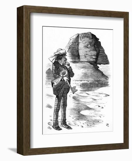 Benjamin Disraeli Buys Suez Canal Shares-John Tenniel-Framed Art Print