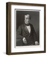 Benjamin Disraeli Statesman-W. Roffe-Framed Art Print