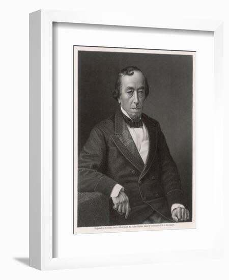 Benjamin Disraeli Statesman-W. Roffe-Framed Art Print