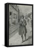 Benjamin Frankin Arriving in Philadelphia-Charles Mills Sheldon-Framed Stretched Canvas
