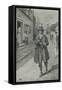 Benjamin Frankin Arriving in Philadelphia-Charles Mills Sheldon-Framed Stretched Canvas
