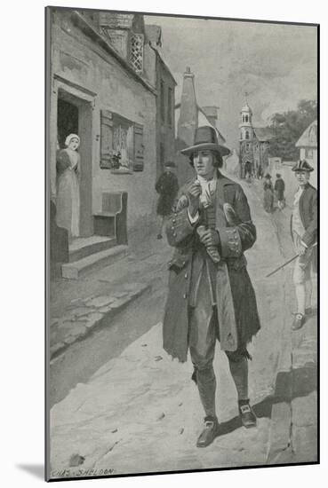 Benjamin Frankin Arriving in Philadelphia-Charles Mills Sheldon-Mounted Giclee Print