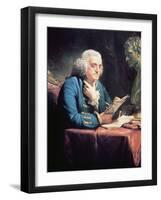 Benjamin Franklin, 1766-David Martin-Framed Giclee Print