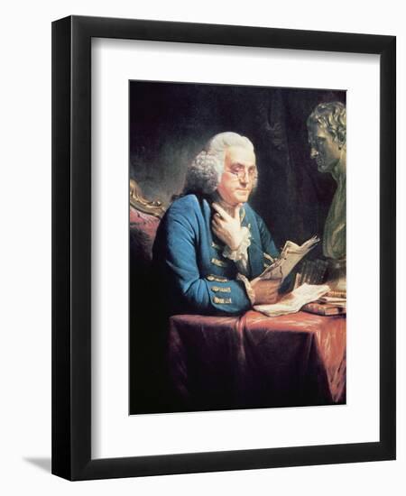 Benjamin Franklin, 1766-David Martin-Framed Giclee Print