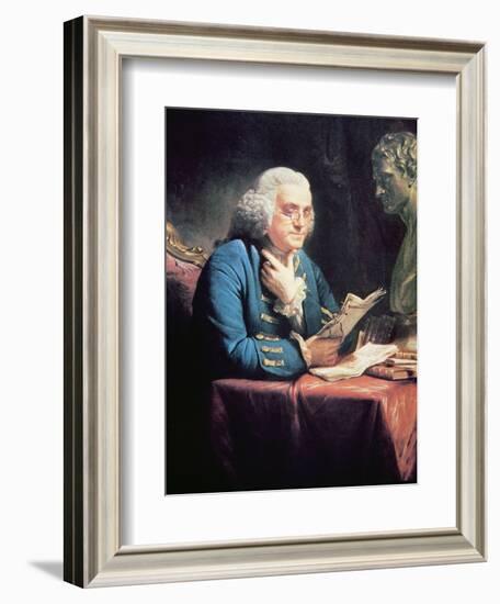 Benjamin Franklin, 1766-David Martin-Framed Giclee Print