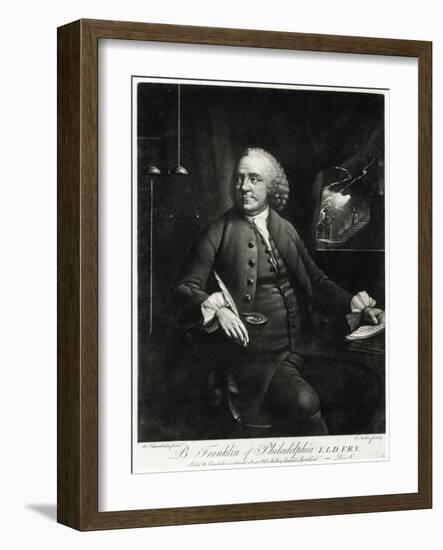 Benjamin Franklin, 1884-90-null-Framed Giclee Print